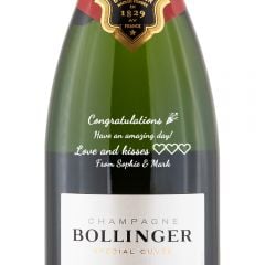 Personalised Bollinger Special Cuvee Champagne 35.5cl