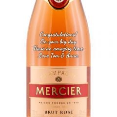 Personalised Mercier Rose Champagne