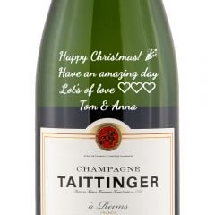 Personalised Taittinger Brut Reserve Champagne