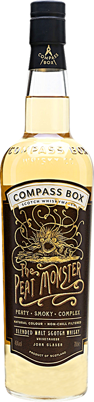 Personalised Compass Box Peat Monster Whisky 70cl engraved bottle