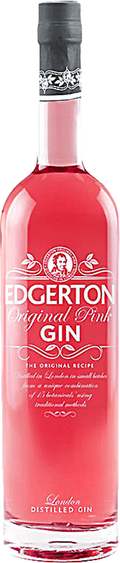 Personalised Edgerton Pink Gin 70cl engraved bottle Personalised Edgerton Pink Gin 70cl engraved bottle
