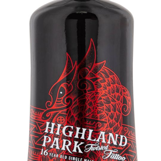 Personalised Highland Park 16 Year Old Twisted Tattoo 70cl Engraved Whisky engraved bottle Personalised Highland Park 16 Year Old Twisted Tattoo 70cl Engraved Whisky engraved bottle
