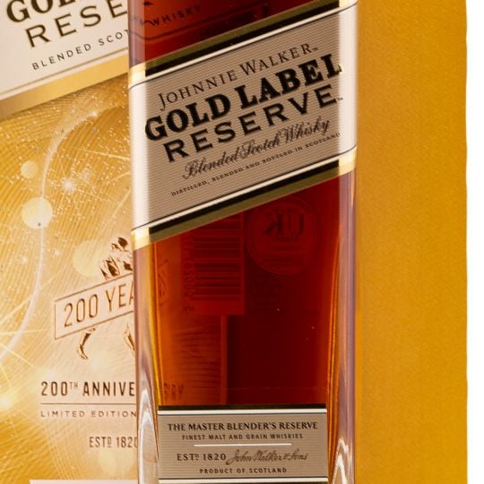 Personalised Johnnie Walker Gold Label Reserve Glass Set 70cl Engraved Whisky Liqueurs engraved bottle Personalised Johnnie Walker Gold Label Reserve Glass Set 70cl Engraved Whisky Liqueurs engraved bottle