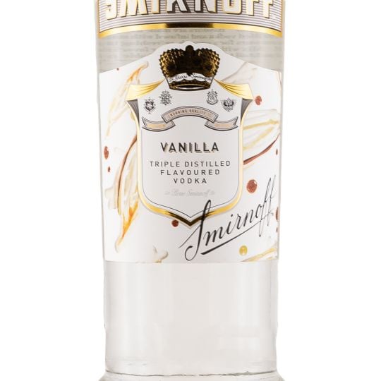 Personalised Smirnoff Vanilla Vodka 70cl engraved bottle