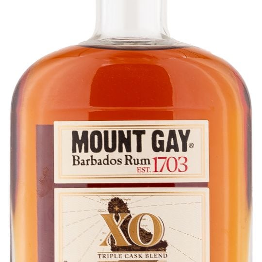 Personalised Mount Gay XO Triple Cask Blend 70cl Engraved Spiced Rum engraved bottle