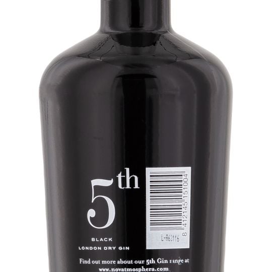 Personalised 5th Gin Black Air 70cl Engraved London Dry Gin engraved bottle Personalised 5th Gin Black Air 70cl Engraved London Dry Gin engraved bottle