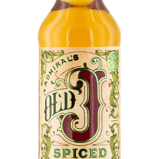 Personalised Admiral Vernons Old J Spiced Rum 70cl engraved bottle Personalised Admiral Vernons Old J Spiced Rum 70cl engraved bottle