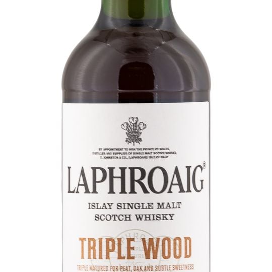 Personalised Laphroaig Triple Wood Whisky 70cl engraved bottle Personalised Laphroaig Triple Wood Whisky 70cl engraved bottle