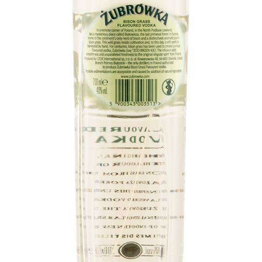 Personalised Zubrowka Bison Grass Vodka 70cl engraved bottle