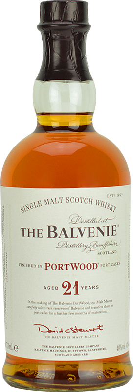 Personalised Balvenie 21 Year Old Whisky 70cl engraved bottle