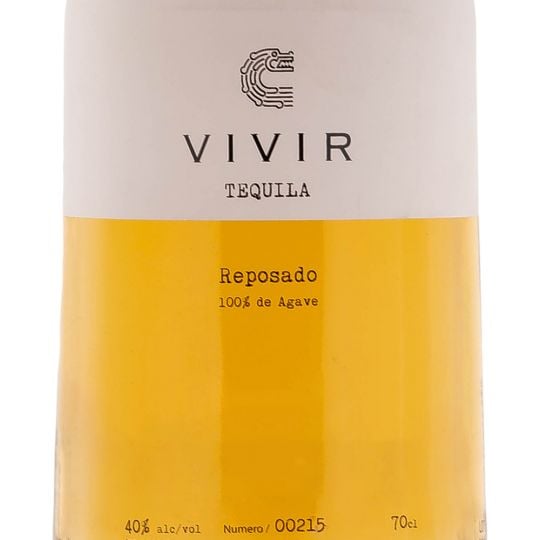 Personalised Vivir Reposado Tequila 70cl Engraved Reposado Tequila engraved bottle