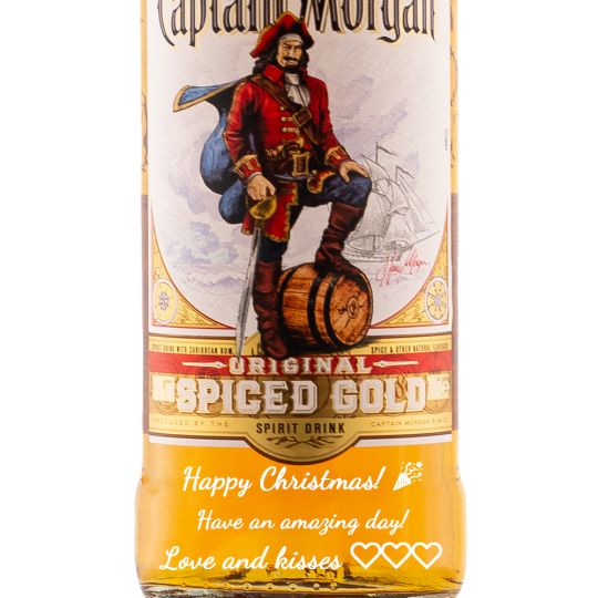 Personalised Captain Morgan Spiced Gold Rum 70cl