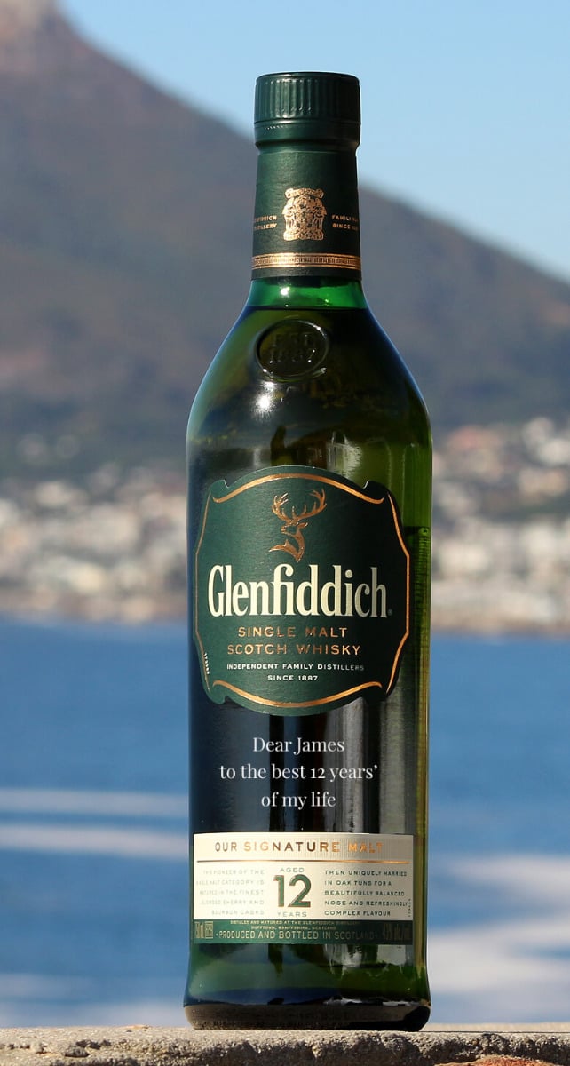 Personalised glenfiddich single malt